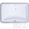B606 VITREOUS CHINA RECTANGULAR UNDERMOUNT BATHROOM SINK